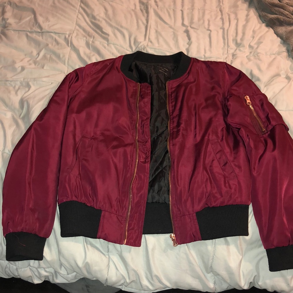 Red Bomber Jacket - image 1
